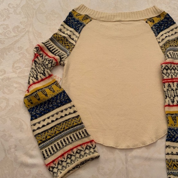NWT Free People Thermal long sleeve, xs, ivory - Picture 5 of 7